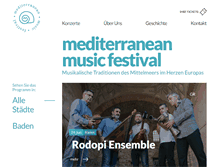 Tablet Screenshot of mmfestival.org